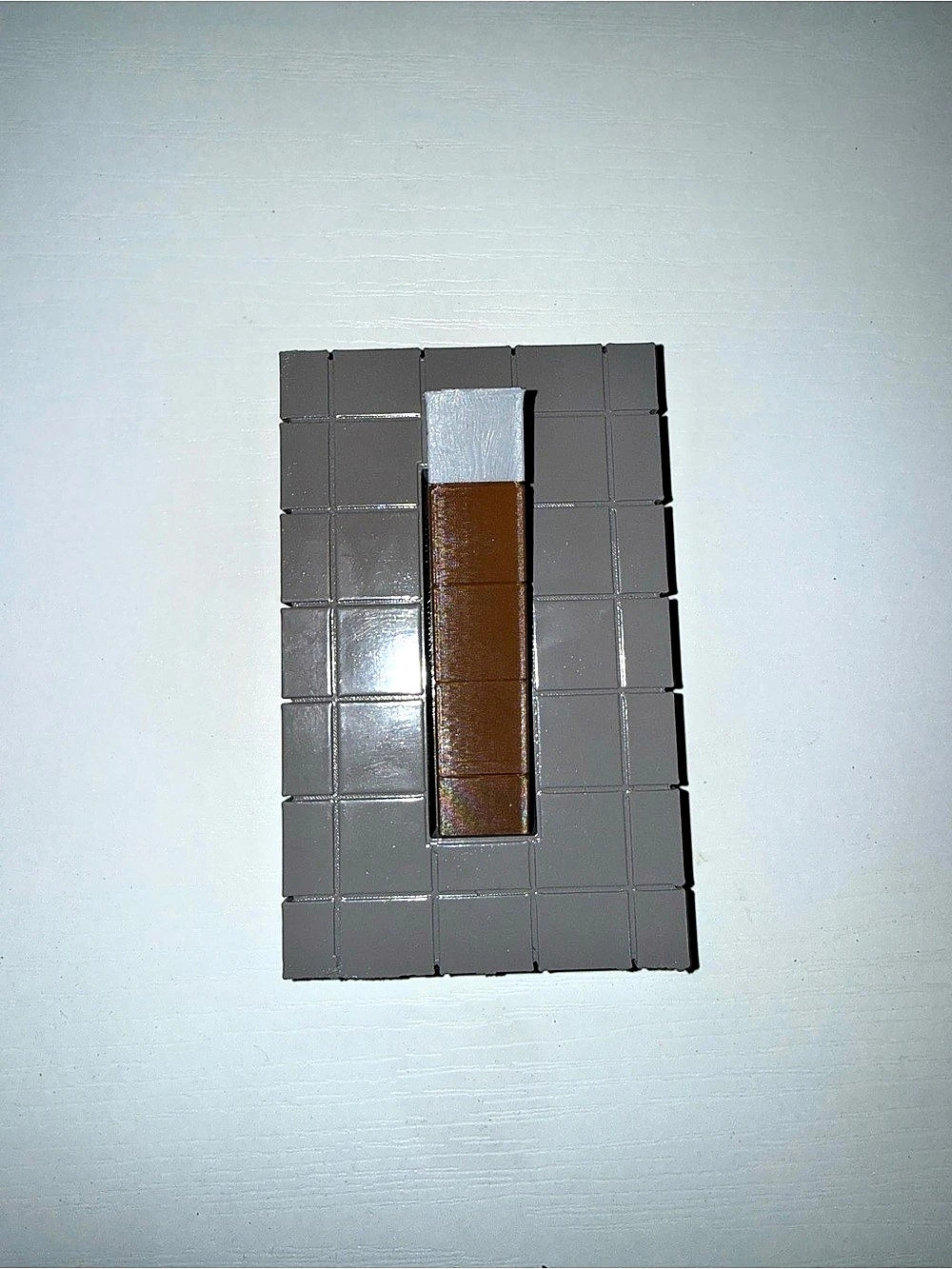 Minecraft Black & Brown Geometric Switch Plate Decor